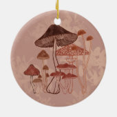 Décoration En Céramique Amour des champignons (Dos)