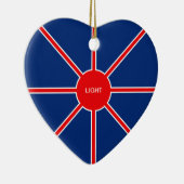 Décoration En Céramique Amour et soleil rouge clair (Droite)