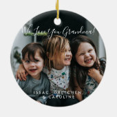 Décoration En Céramique Amour personnalisé Vous Grand-mère Photo manuscrit (Dos)