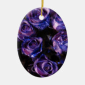 Décoration En Céramique Amour romantique violet Valentine Parties scintill (Devant)