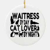 Décoration En Céramique Amoureux des chats de serveuse (Dos)