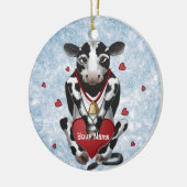 Décoration En Céramique Amoureux des vaches (Gauche)