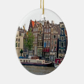 Décoration En Céramique Amsterdam, maisons sur le canal (Droite)