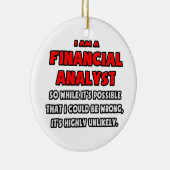Décoration En Céramique Amusant analyste financier .. Très improbable (Droite)