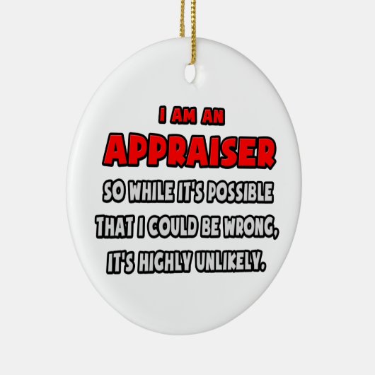 Décoration En Céramique Amusant Appraiser .. Très improbable (Droite)