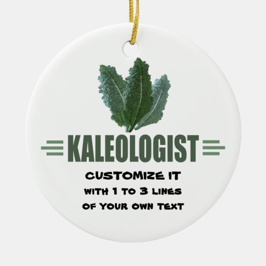 Décoration En Céramique Amusant Kale Lover (Devant)