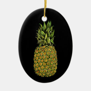 Décoration En Céramique Ananas mignon d'art d'aquarelle