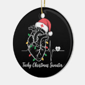 Décoration En Céramique Anatomie cardiaque Noël infirmière Cardiac Tachy N (Gauche)