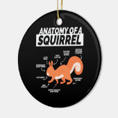 Décoration En Céramique Anatomie D'Un Écureuil (Gauche)