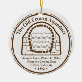 Décoration En Céramique Ancien Aqueduc de Croton (Devant)