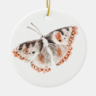 Décoration En Céramique Ancienne illustration de papillon vintage