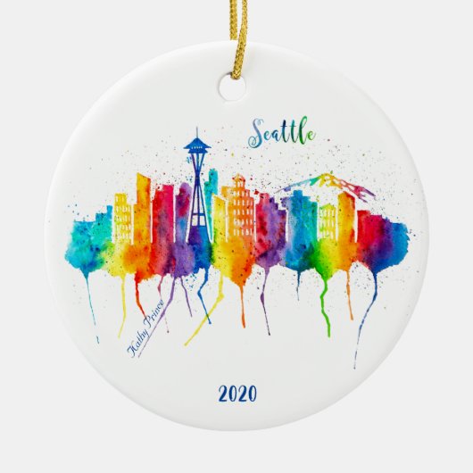 Décoration En Céramique Ancrage de Seattle (Devant)
