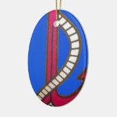 Décoration En Céramique Ancre rouge (Gauche)