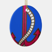 Décoration En Céramique Ancre rouge (Droite)