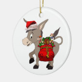 Décoration En Céramique Âne italien de Noël (Gauche)