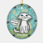 Décoration En Céramique Ange Chat Scraggles (Gauche)