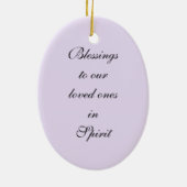 Décoration En Céramique Ange commémoratif (Dos)