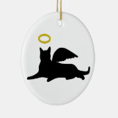 Décoration En Céramique Ange de chat (Droite)