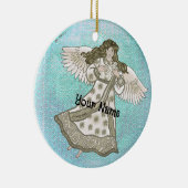 Décoration En Céramique Ange de Flambeau de neige (Droite)