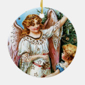 Décoration En Céramique Ange de Noël (Dos)