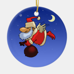 Décoration En Céramique Ange de Père Noël