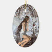 Décoration En Céramique Angel et sa colombe (Gauche)