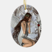 Décoration En Céramique Angel et sa colombe (Dos)