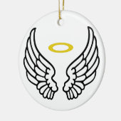Décoration En Céramique Angel Wings et Halo (Gauche)