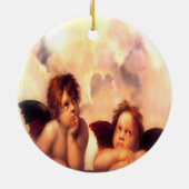 Décoration En Céramique Anges Putti Pair (Dos)