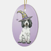 Décoration En Céramique Anglais Cocker Spaniel Witch Ornament en céramique (Gauche)