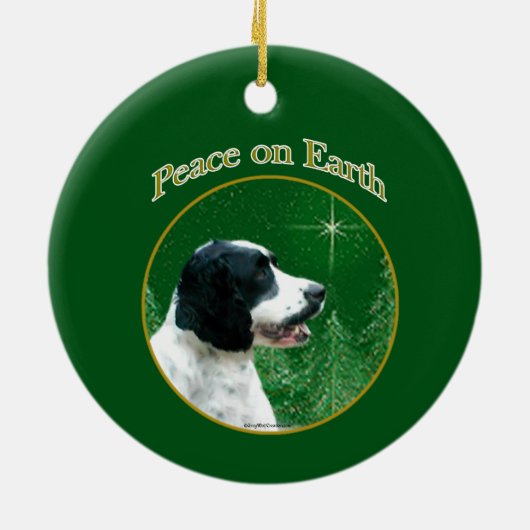 Décoration En Céramique Anglais Springer Spaniel Peace (Dos)