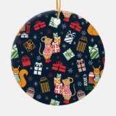 Décoration En Céramique Animal de Noël (Devant)