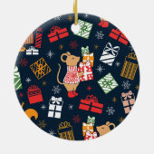 Décoration En Céramique Animal de Noël (Dos)