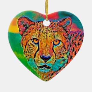 Décoration En Céramique AnimalColor_Cheetah_001