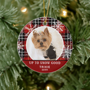 Décoration En Céramique Animaux de compagnie drôle JUSQU'À NEIGE BON Floco