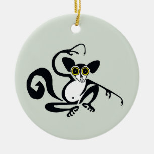 Décoration En Céramique Animaux en voie de disparition - AYE-AYE - Faune -