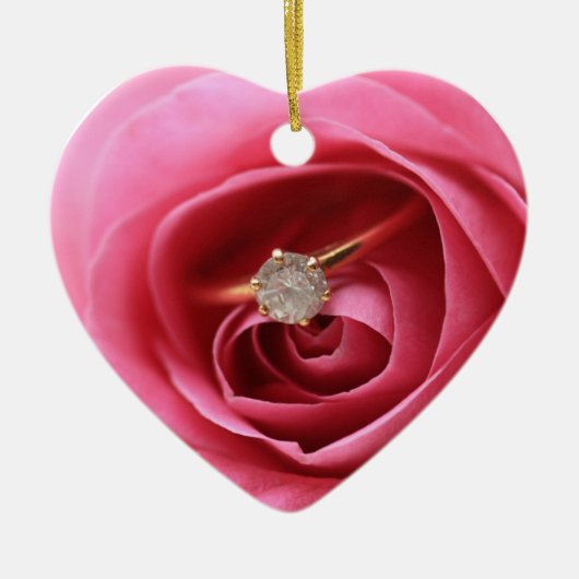 Décoration En Céramique Anneau de diamant (Devant)