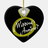 Décoration En Céramique Anneau fiançailles "Épouse-moi" (Dos)