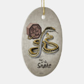 Décoration En Céramique Année chinoise de zodiaque de l'art de serpent (Droite)