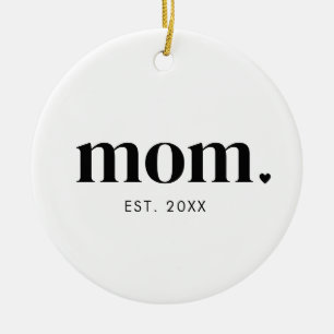 Décoration En Céramique Année de création de maman