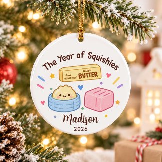 Décoration En Céramique Année de Noël des enfants Squishies