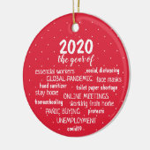 Décoration En Céramique Année du coronavirus (Gauche)