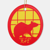 Décoration En Céramique Année du rat (Gauche)