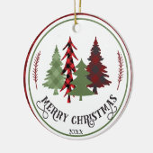 Décoration En Céramique Année personnalisée Arbres de Noël personnalisés c (Gauche)