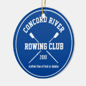 Décoration En Céramique Année personnalisée de nom d'équipe d'avirons de (Gauche)