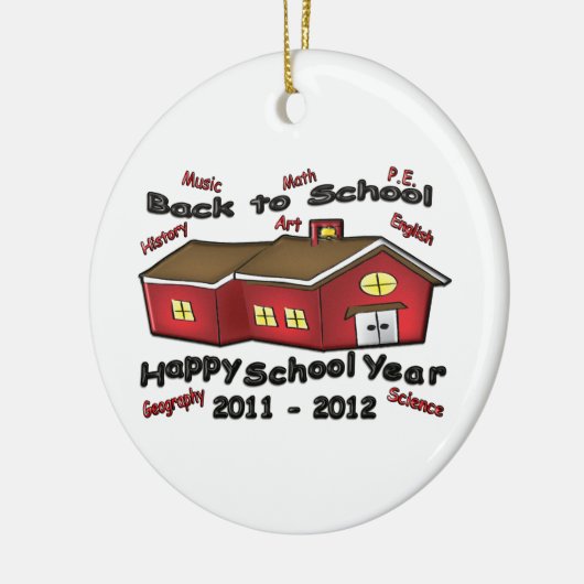 Décoration En Céramique Année scolaire heureuse (Gauche)