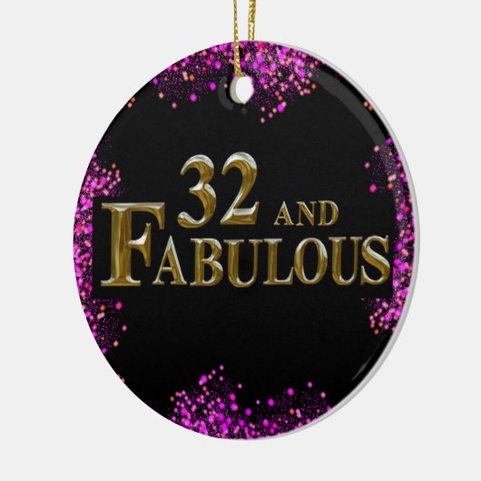 Décoration En Céramique Anniversaire 32 ans (Gauche)