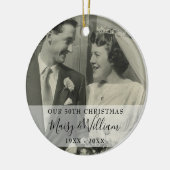 Décoration En Céramique Anniversaire Année Noël Mariage 2 Photo (Gauche)