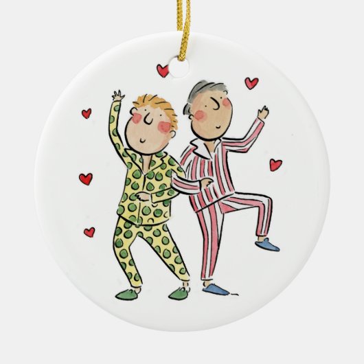 Décoration En Céramique Anniversaire de la soie (Devant)