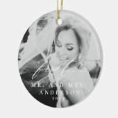 Décoration En Céramique Anniversaire de Noël Marié (Gauche)